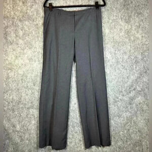 Hugo Boss Tamuna Gray Stretch Pinstripe Wool Blend Pants - Size 8